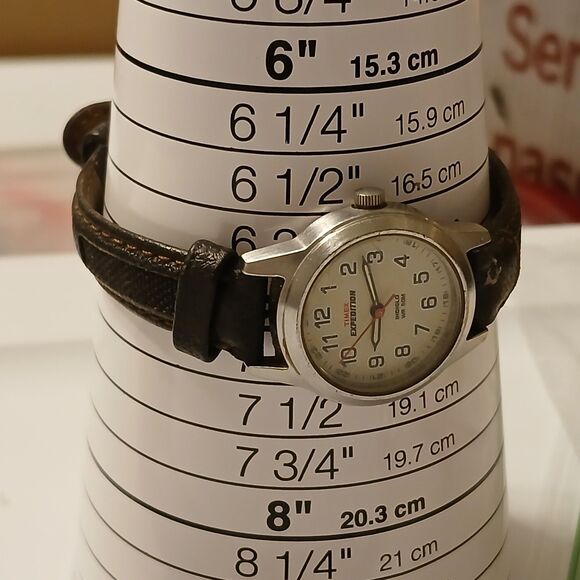 Vtg Timex Expedition Watch Women 26mm Indiglo WR 50M Leather Strap New Battery - Picture 8 of 16